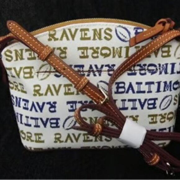 Dooney & Bourke Baltimore Ravens Doodle Suki Crossbody - Picture 7 of 10